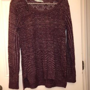 Maurices thin pull over sweater -purple
